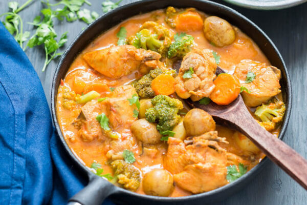 Chicken & Indian Vegetables