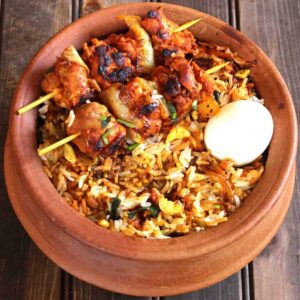 Chicken or Lamb Tikka Buryani
